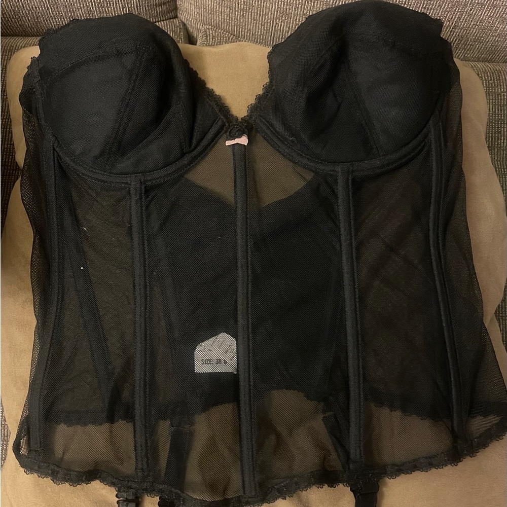 Black On Gossamer corset/ bustier